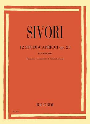 12 Studies-Caprices Op. 25 - for Violin - Camillo Sivori - Violin Ricordi