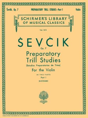 Sevcik - School of Violin Technic Op7 Trill Studies Book 1 - Violin Schirmer 50259070