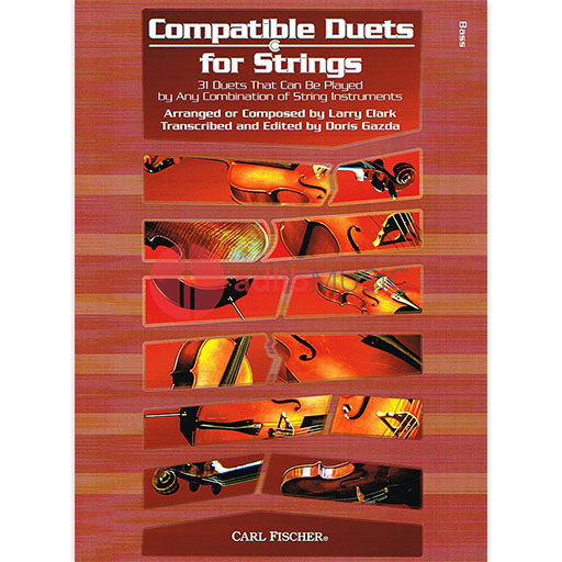 Compatible Duets for Strings - Double Bass Duet arranged by Clark/Gazda Fischer BF80