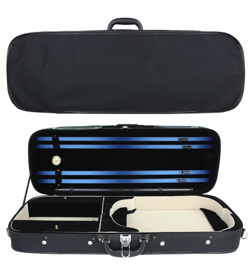 SSC Adjustable Oblong Viola Case Black/Cream 16.5"-15"