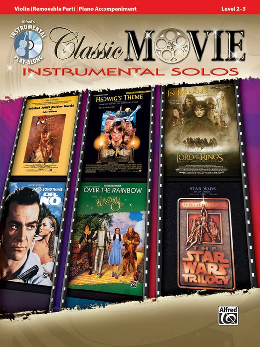 Classic Movie Inst Solos Violin Bk/CD