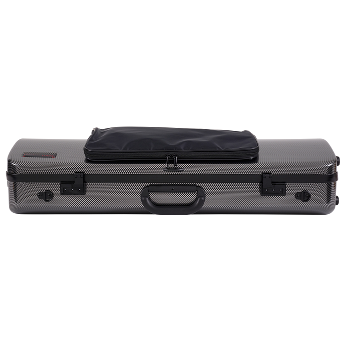 Viola Case - Bam Hightech Oblong with Pocket Silver Carbon