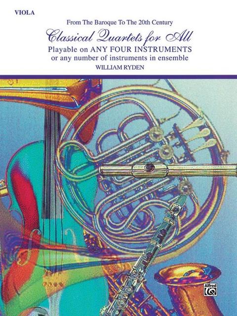 Classical Quartets for All - Viola Quartet by Ryden Alfred 52021