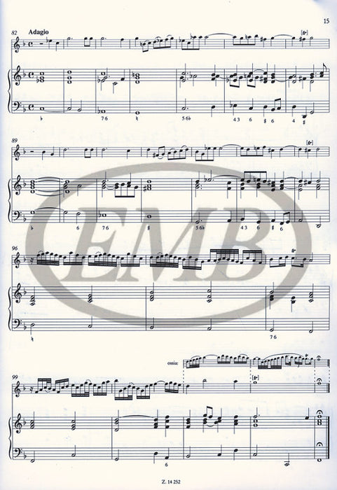 Viviani - Capricci Armonici Op4 - Violin/Basso Continuo EMB Z14252