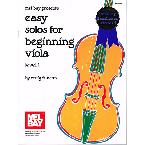 Easy Solos for Beginning Viola - Viola/Piano Accompaniment by Duncan Mel Bay 94660