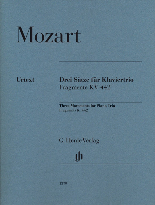 Mozart - 3 Movements Fragments K442 - Piano Trio Henle HN1379
