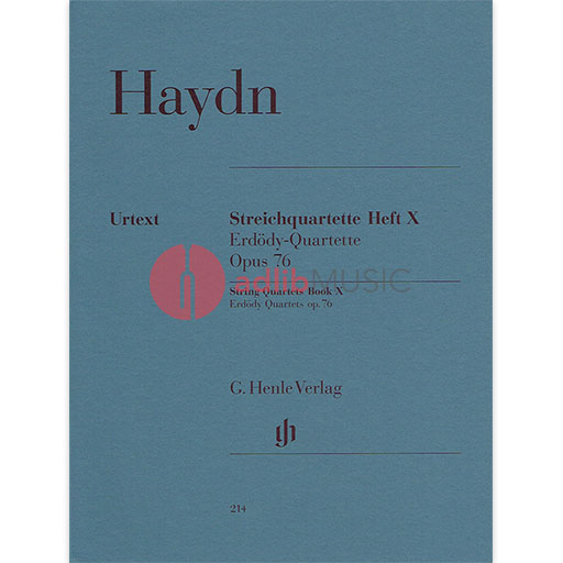 String Quartets Vol. 10 Op. 76 Nos. 1-6 - Joseph Haydn - Viola|Cello|Violin G. Henle Verlag String Quartet Parts