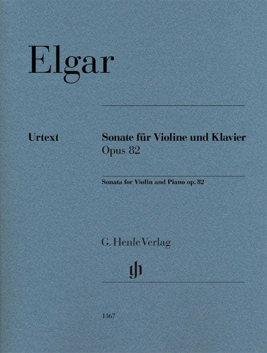 Elgar - Sonata Op82 - Violin/Piano Accompaniment Henle HN1367