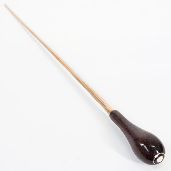 Conductors Baton - Takt 15" Wooden Stick with Pear-Shaped Handle MOP with Parisian Eye Tintul