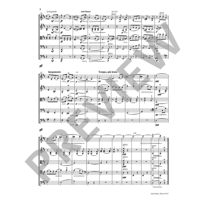 Elgar - Salut d'Amour - String Quartet Parts Schott ED9404