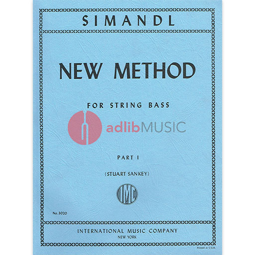 Simandl - New Method Part 1 - Double Bass IMC edited by Sankey IMC3020