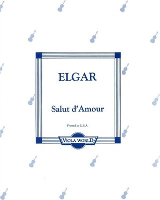 Elgar - Salut d'Amour - Viola/Piano Accompaniment arranged by Arnold Viola World VWP000094