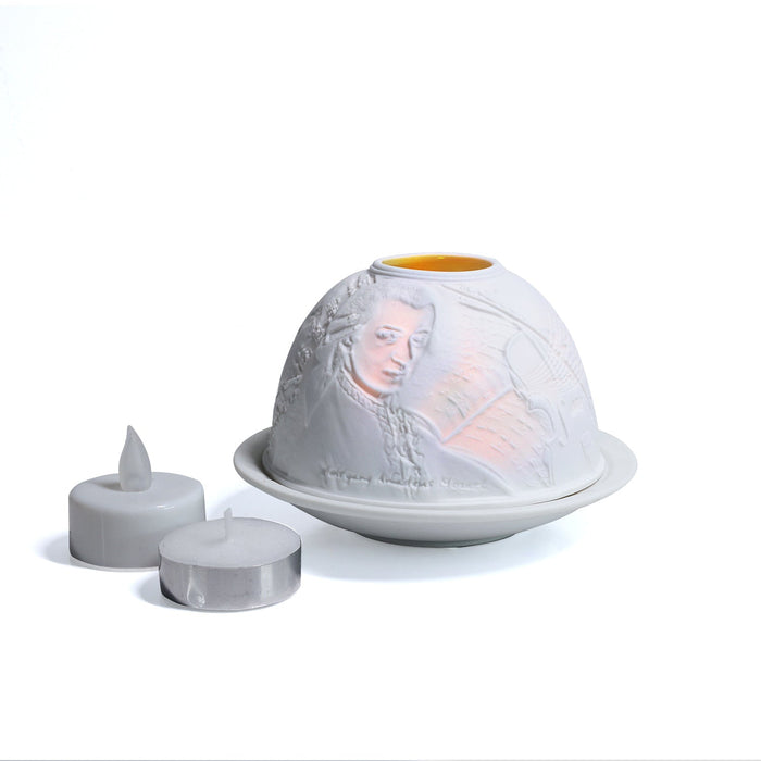 White Tealight Mozart