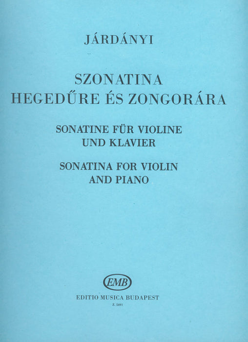Jardanyi - Sonatina - Violin/Piano Accompaniment EMB Z5491