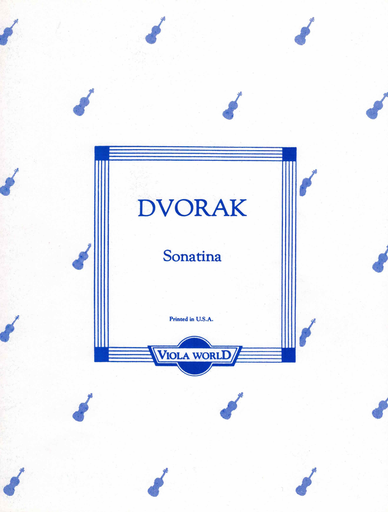 Dvorak - Sonata Op100 - Viola/Piano Accompaniment edited by Arnold Viola World VWP000058