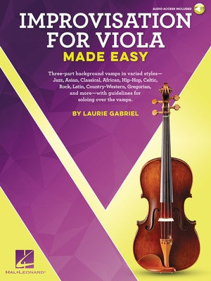 Improvisation For Viola Made Easy Bk/Ola - Hal Leonard - Viola