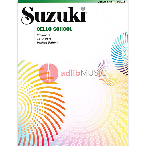 Suzuki Cello School Book/Volume 1 - Cello Book Only, No CD International Edition Summy Birchard 0479S