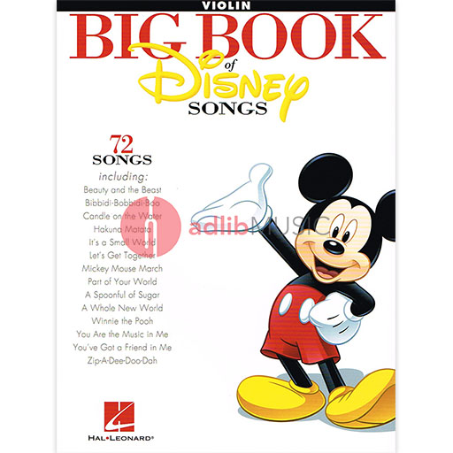 Big Book of Disney Songs - Violin Hal Leonard 842620