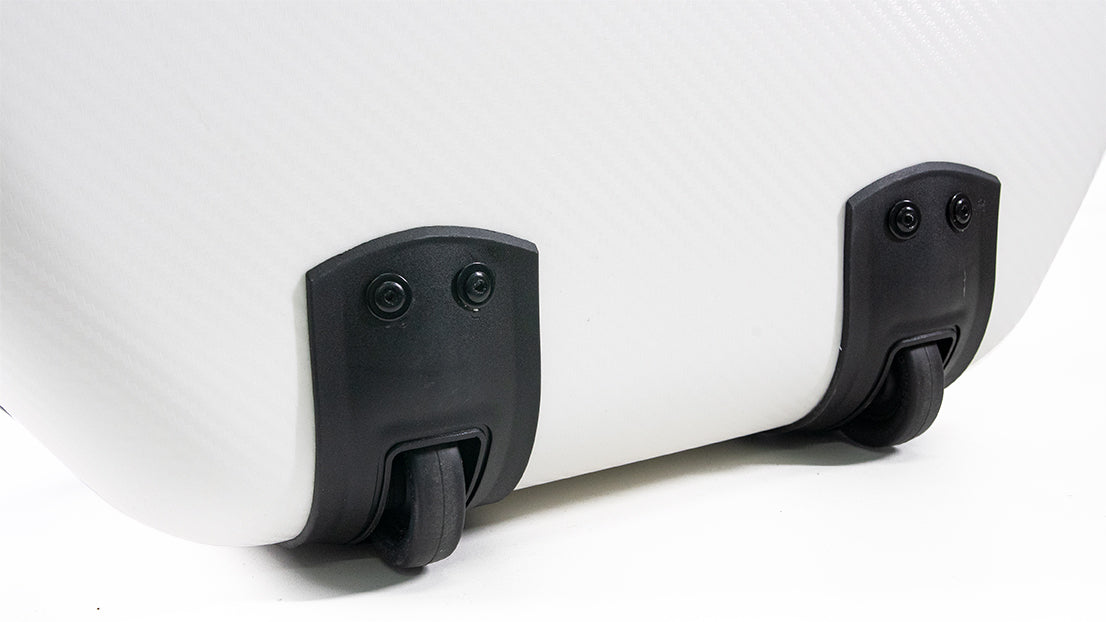 GEWA Pure Polycarbonate 4.8 Cello Case with Wheels White