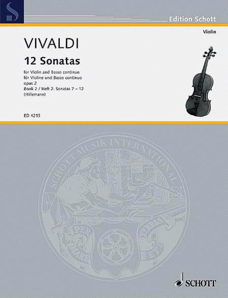 Vivaldi - 12 Sonatas Op2 Book 2 - Violin/Piano Accompaniment Schott SCED4213