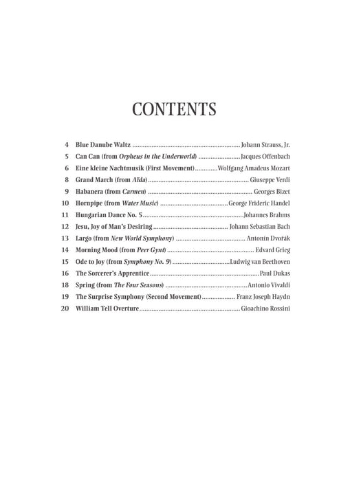 Great Classical Themes - Violin/Audio Access Online Hal Leonard 292736