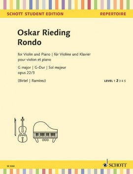 Rieding - Rondo in Gmaj Op22/3 - Violin/Piano Accompaniment Schott SE1009