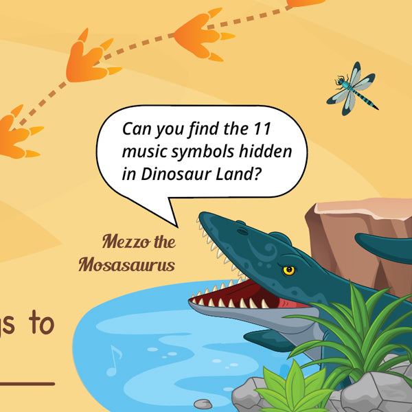 Jurassic Journey A3 Music Practice Chart by Musically Gifted