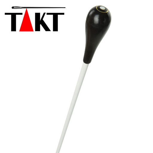 Takt White Conductors Baton with Ebony Handle & Parisian Eye 15"