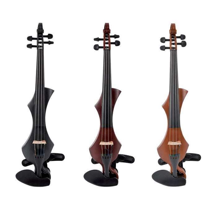 GEWA Novita 3.0 Electric Violin 4-String Red-Brown with Wittner Shoulder Rest