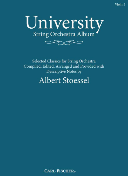 University String Orchestra Album - String Orchestra Violin 1 Part compiled & arranged by Stoessel Fischer O1526