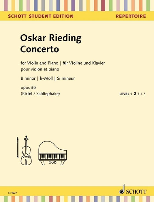 Rieding - Violin Concerto Op35 - Violin/Piano Accompaniment Schott SE1027