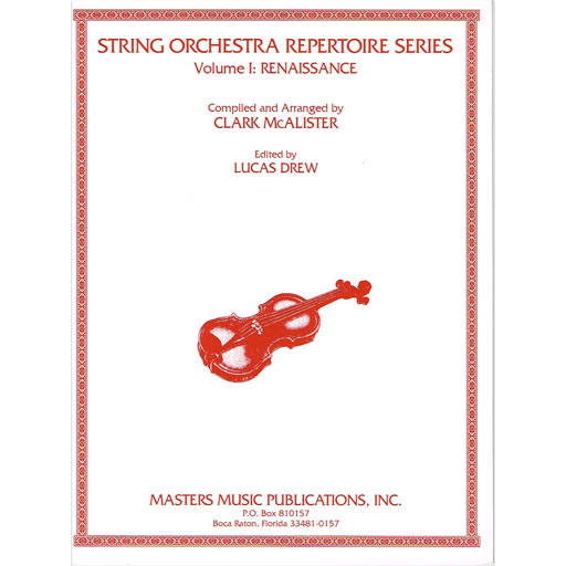 String Orchestra Repertoire Series Volume 1 Renaissance - Violin 2 Part M2277VLN2