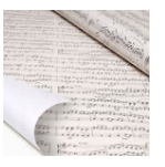 Wrapping Paper in a Roll Musical Score