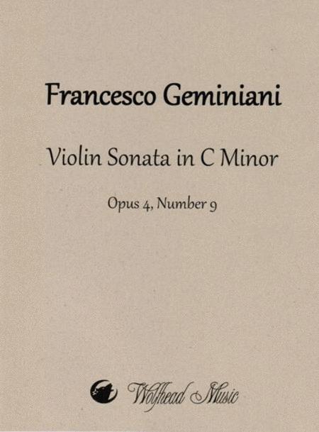 Geminiani - Violin Sonata in Cmin Op4/9 - Violin/Piano Accompaniment Wolfhead Music