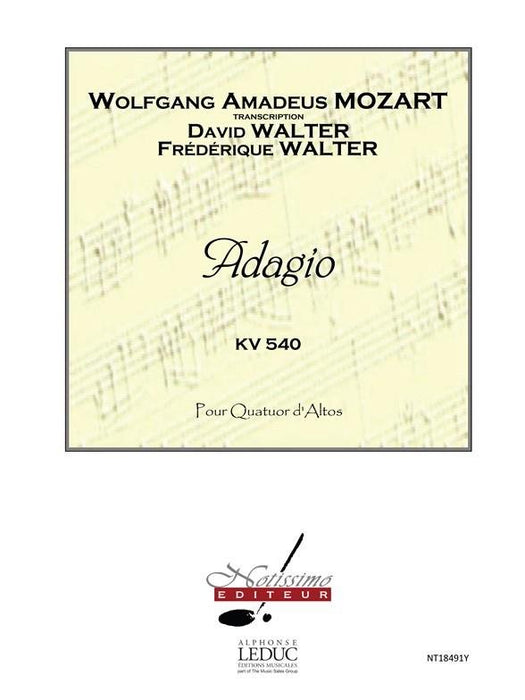 Mozart - Adagio K540 - 4 Violas arranged by Walter Leduc NT18491Y