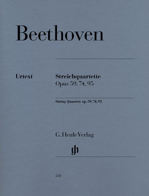 String Quartet Op. 59, 74, 95 - Ludwig van Beethoven - Viola|Cello|Violin G. Henle Verlag String Quartet Parts