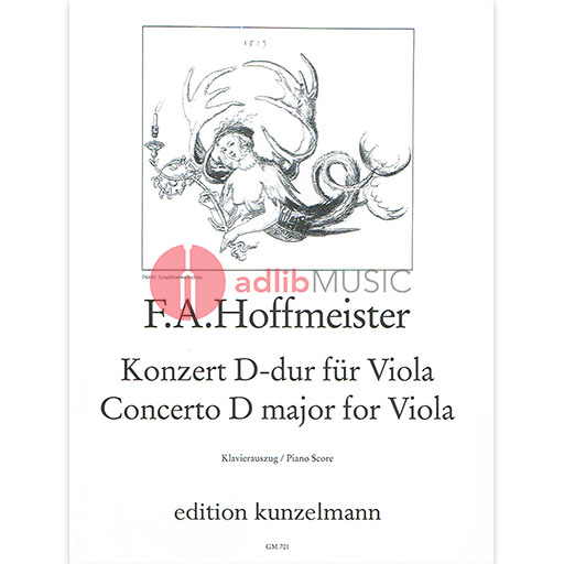 CONCERTO D MAJOR ED DRUENER VLA/PNO - HOFFMEISTER - VIOLA - KUNZELMANN
