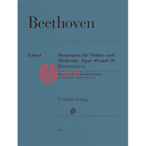 Beethoven - 2 Romances Op40 & Op50 - Violin/Piano Accompaniment Henle HN324