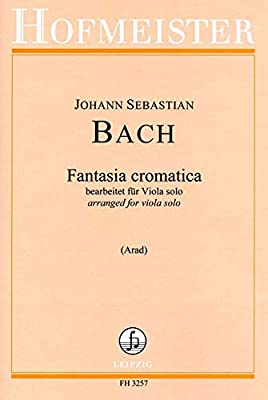 Bach - Fantasia Cromatica - Viola Solo arranged by Arad Hofmeister FH3257