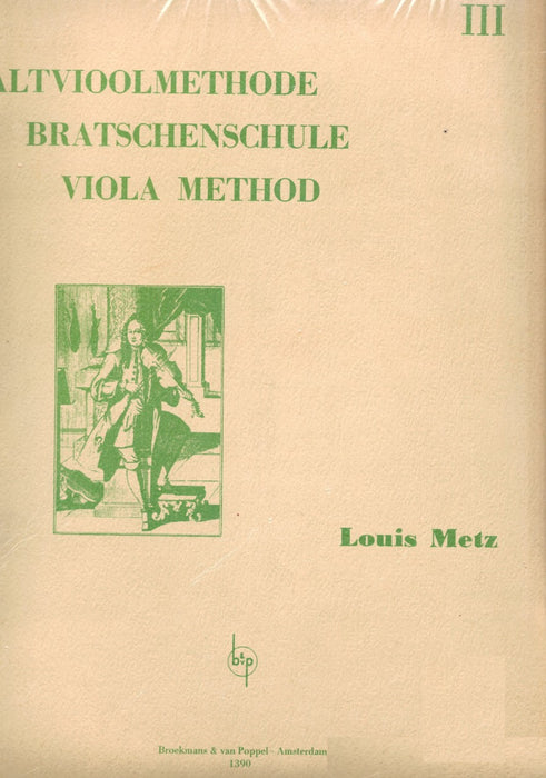 Metz - Viola Method Book 3 - Viola 1390