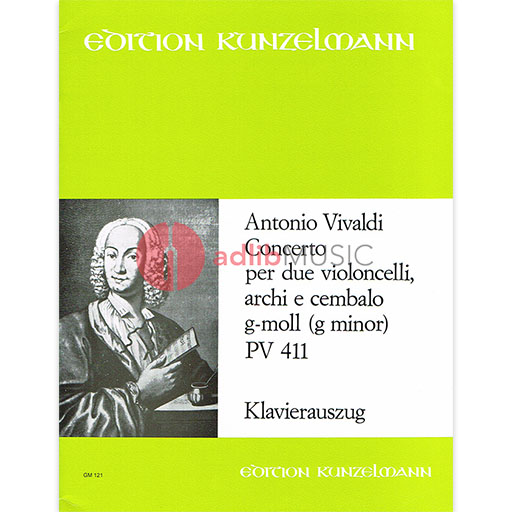 Vivaldi - Concerto in Gmin PV411 - Cello Duet/Piano GM121