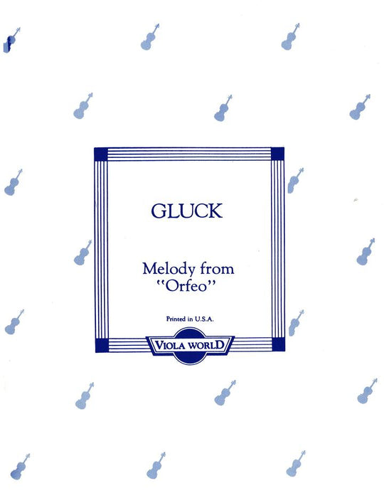 Gluck - Melody from Orfeo - Viola/Piano Accompaniment arranged by Arnold Viola World VWP000017