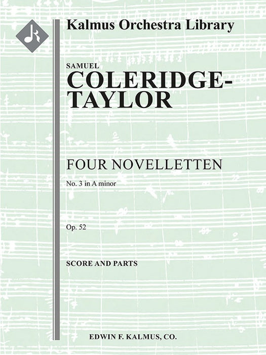 Four Novelletten Op 52 No 3 in A minor - Coleridge-Taylor