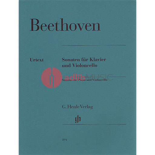 Beethoven - Sonatas Complete - Cello/Piano Accompaniment Henle HN894