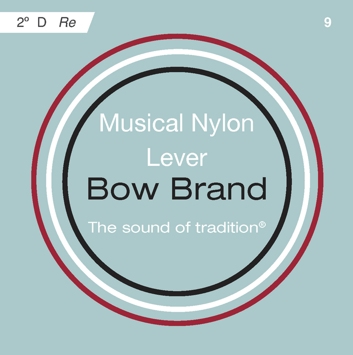 Bow Brand Nylon - Lever Harp String, Octave 2 D