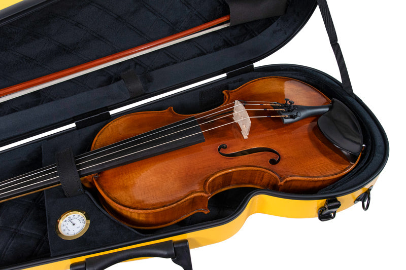 RAAN Shaped Violin Case Sunflower Yellow 1/2-1/4
