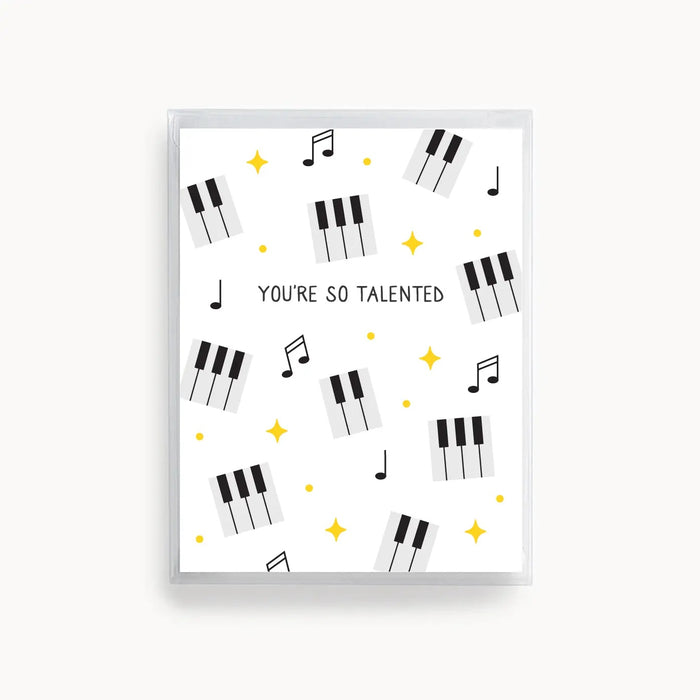 Greeting Card You're So Talented Piano Boxed Set of 6 Cards
