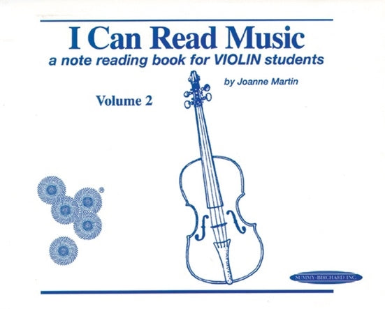 I Can Read Music Volume 2 - Violin by Martin 0427