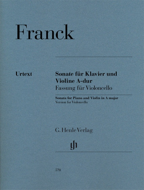 Franck - Sonata in A Maj - Cello/Piano Accompaniment Henle HN570