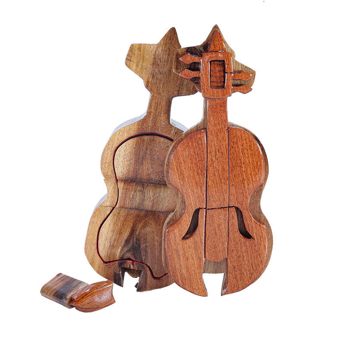 Secrets Box in the Shape of a Violin.